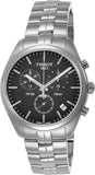  Shop Authentic Tissot T Classic PR 100 Chronograph Black Dial Silver Steel Strap Watch for Men - T101.417.11.051.00 - Luxxuri