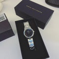  Shop Authentic Daniel Wellington Iconic Link Black Dial Silver Steel Strap Watch For Women - DW00100208 - Luxxuri