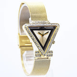  Shop Authentic Guess Fame Diamonds Gold Dial Gold Mesh Bracelet Watch for Women - GW0508L2 - Luxxuri