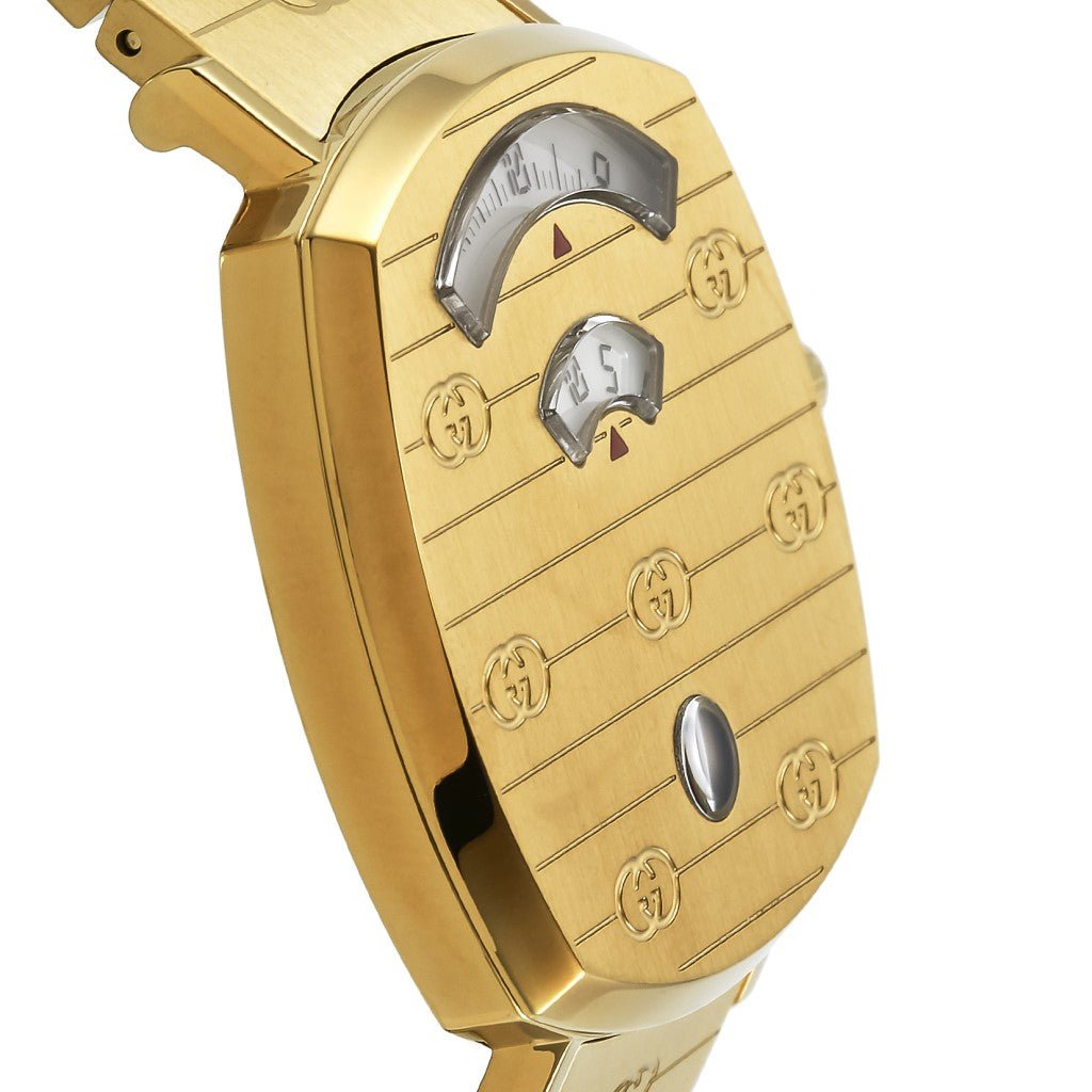  Shop Authentic Gucci Grip Yellow Gold Dial Yellow Gold Steel Strap Unisex Watch -  YA157403 - Luxxuri