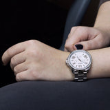  Shop Authentic Fossil Cecile Chronograph Silver Dial Silver Steel Strap Watch for Women - AM4481 - Luxxuri