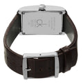  Shop Authentic Calvin Klein Window Silver Dial Brown Leather Strap Watch for Women - K2M23126 - Luxxuri