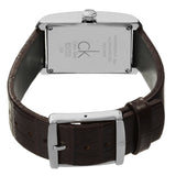  Shop Authentic Calvin Klein Window Silver Dial Brown Leather Strap Watch for Women - K2M23126 - Luxxuri