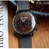  Shop Authentic Emporio Armani Aviator Brown Dial Grey Mesh Bracelet Watch For Men - AR11141 - Luxxuri
