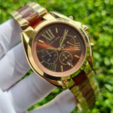  Shop Authentic Michael Kors Bradshaw Chronograph Burgundy Dial Two Tone Steel Strap For Women - MK6269 - Luxxuri