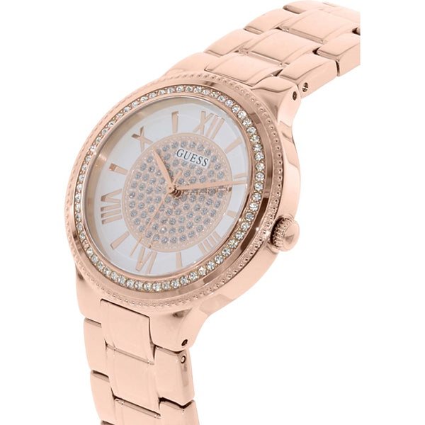  Shop Authentic Guess Madison Diamonds White Dial Rose Gold Steel Strap Watch for Women - W0637L3 - Luxxuri