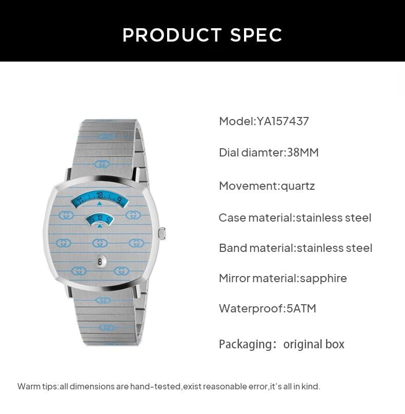  Shop Authentic Gucci Grip Quartz Silver Dial Silver Steel Strap Watch For Women - YA157437 - Luxxuri