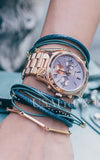  Shop Authentic Michael Kors Runway Chronograph Purple Dial Rose Gold Steel Strap Watch For Women - MK6163 - Luxxuri
