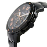  Shop Authentic Fossil Grant Sport Chronograph Black Dial Black Steel Strap Watch for Men - FS5374 - Luxxuri