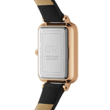  Shop Authentic Daniel Wellington Quadro Sheffield Black Dial Black Leather Strap Watch For Women - DW00100435 - Luxxuri