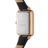  Shop Authentic Daniel Wellington Quadro Black Dial Black Leather Strap Watch For Women  - DW00100449 - Luxxuri