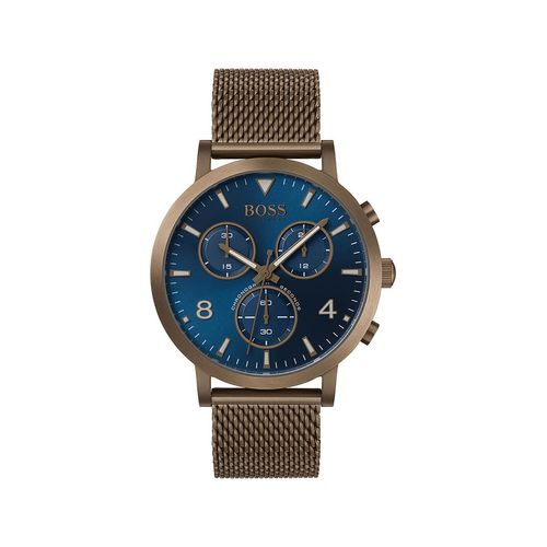Hugo Boss Spirit Blue Dial Grey Mesh Bracelet Watch for Men - 1513693