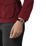  Shop Authentic Tissot Carson Premium Lady Maroon Dial Maroon Leather Strap Watch For Women - T122.210.16.373.00 - Luxxuri