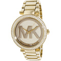  Shop Authentic Michael Kors Parker Diamonds Gold Dial Gold Steel Strap Watch for Women - MK5784 - Luxxuri