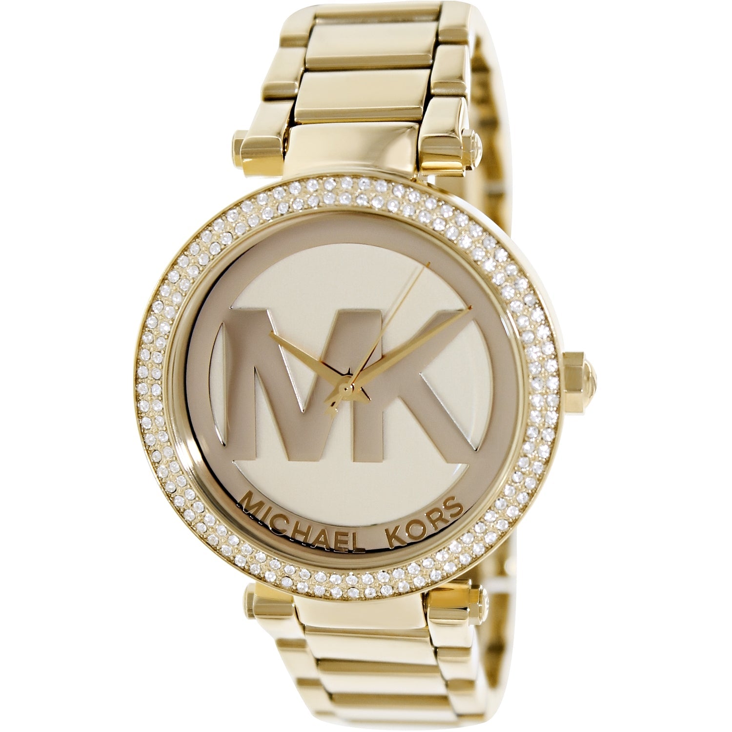  Shop Authentic Michael Kors Parker Diamonds Gold Dial Gold Steel Strap Watch for Women - MK5784 - Luxxuri