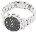  Shop Authentic Emporio Armani Chronograph Black Dial Silver Steel Strap Watch For Men - AR1853 - Luxxuri
