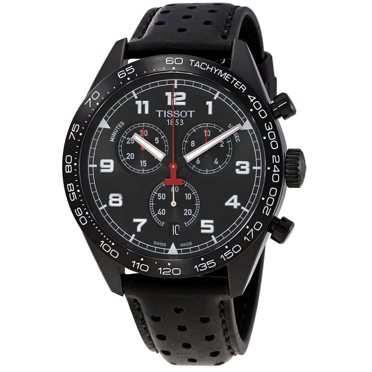  Shop Authentic Tissot T Sport PRS 516 Chronograph Black Dial Black Leather Strap Watch for Men - T131.617.36.051.00 - Luxxuri