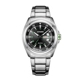  Shop Authentic Citizen Eco Drive Urban Black Dial Silver Stainless Steel Watch For Men - AW0020-59EB - Luxxuri