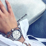  Shop Authentic Michael Kors Bradshaw  Chronograph Silver Dial Silver Steel Strap Watch for Women - MK6174 - Luxxuri