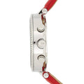 Shop Authentic Michael Kors Parker Silver Dial Red Leather Strap Watch for Women - MK2278 - Luxxuri