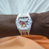  Shop Authentic Guess Phoenix Analog White Dial White Silicone Strap Watch for Men - GW0720G1 - Luxxuri