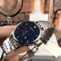  Shop Authentic Emporio Armani Chronograph Blue Dial Silver Steel Strap Watch For Men - AR1942 - Luxxuri