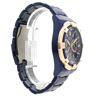  Shop Authentic Guess Jolt Analog Blue Dial Blue Steel Strap Watch for Men - W0377G4 - Luxxuri