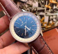  Shop Authentic Breitling Navitimer Automatic 38mm Blue Dial Brown Leather Strap Mens Watch - A17325211C1P2 - Luxxuri