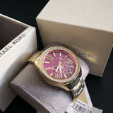  Shop Authentic Michael Kors Wren Purple Dial Gold Steel Strap Watch for Women - MK6290 - Luxxuri