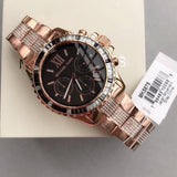  Shop Authentic Michael Kors Everest Chronograph Black Dial Rose Gold Steel Strap Watch For Women - MK5875 - Luxxuri