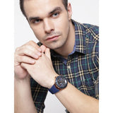  Shop Authentic Guess Legacy Chronograph Blue Dial Blue Rubber Strap Watch For Men - W1049G9 - Luxxuri