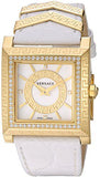  Shop Authentic Versace DV25 Diamonds White Dial White Leather Strap Watch For Women - VQF060015 - Luxxuri