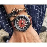  Shop Authentic Tag Heuer Autavia Calibre 5 Chinese New Year Maroon Dial Maroon Leather Strap Watch for Men - WBE5193.FC8300 - Luxxuri