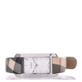  Shop Authentic Burberry The Pioneer Grey Dial Leather Strap Watch for Women - BU9504 - Luxxuri