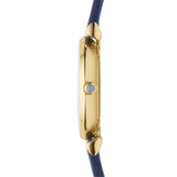  Shop Authentic Emporio Armani Gianni T Bar Blue Dial Blue Leather Strap Watch For Women - AR1875 - Luxxuri