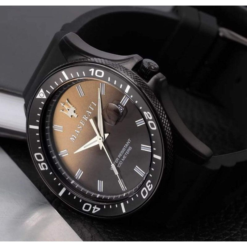  Shop Authentic Maserati SFIDA Quartz Black Dial Black Rubber Strap Watch For Men - R8851140001 - Luxxuri