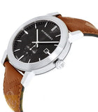  Shop Authentic Burberry The City Black Dial Brown Leather Strap Watch for Men - BU9905 - Luxxuri