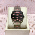  Shop Authentic Gucci Grip Quartz Silver Dial Silver Steel Strap Watch For Women - YA157438 - Luxxuri