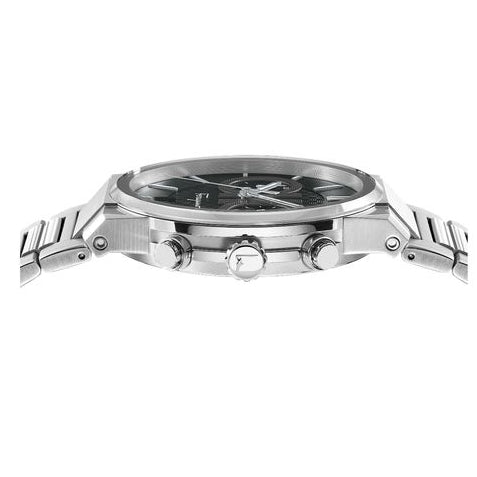  Shop Authentic Salvatore Ferragamo Sapphire Chrono Black Dial Silver Steel Strap Watch for Men - SFME00321 - Luxxuri