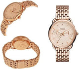  Shop Authentic Fossil Tailor Rose Gold Dial Rose Gold Stainless Steel Strap Watch for Women - ES3713 - Luxxuri