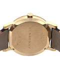  Shop Authentic Burberry The City Gold Dial Black Leather Strap Watch for Men - BU9032 - Luxxuri