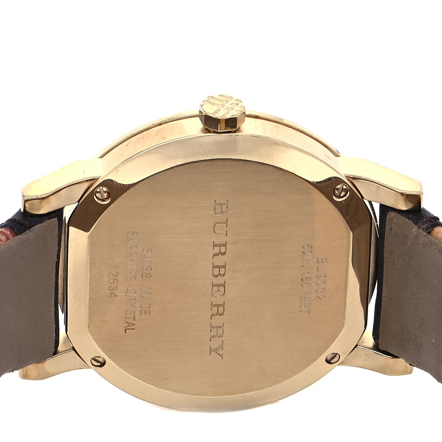  Shop Authentic Burberry The City Gold Dial Black Leather Strap Watch for Men - BU9032 - Luxxuri