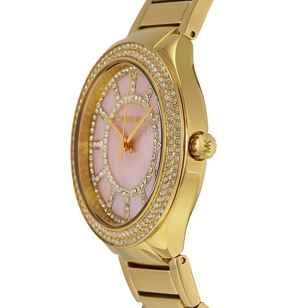  Shop Authentic Michael Kors Kerry Mother of Pearl Dial Gold Steel Strap Watch for Women - MK3396 - Luxxuri