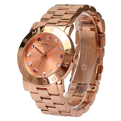  Shop Authentic Marc Jacobs Amy Dexter Rose Gold Dial Rose Gold Steel Strap Watch for Women - MBM3216 - Luxxuri