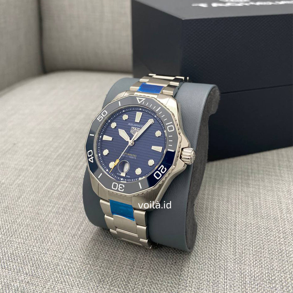  Shop Authentic Tag Heuer Aquaracer Professional 300 Automatic Blue Dial Silver Steel Strap Watch for Men - WBP201B.BA0632 - Luxxuri