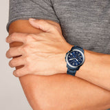  Shop Authentic Fossil Grant Chronograph Blue Dial Blue Steel Strap Watch for Men - FS5230 - Luxxuri