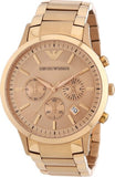  Shop Authentic Emporio Armani Valente Chronograph Rose Gold Dial Rose Gold Steel Strap Watch For Men - AR0365 - Luxxuri