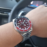  Shop Authentic Seiko 5 Sports Thong Sia Limited Edition Red Dial Silver Steel Strap Watch For Men - SSK031K1 - Luxxuri