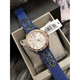  Shop Authentic Guess Swirl Analog Quartz White Dial Blue Rubber Strap Watch for Women - W1096L4 - Luxxuri