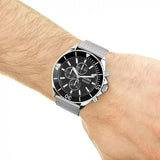  Shop Authentic Hugo Boss Ocean Edition Black Dial Silver Mesh Bracelet Watch for Men - 1513701 - Luxxuri